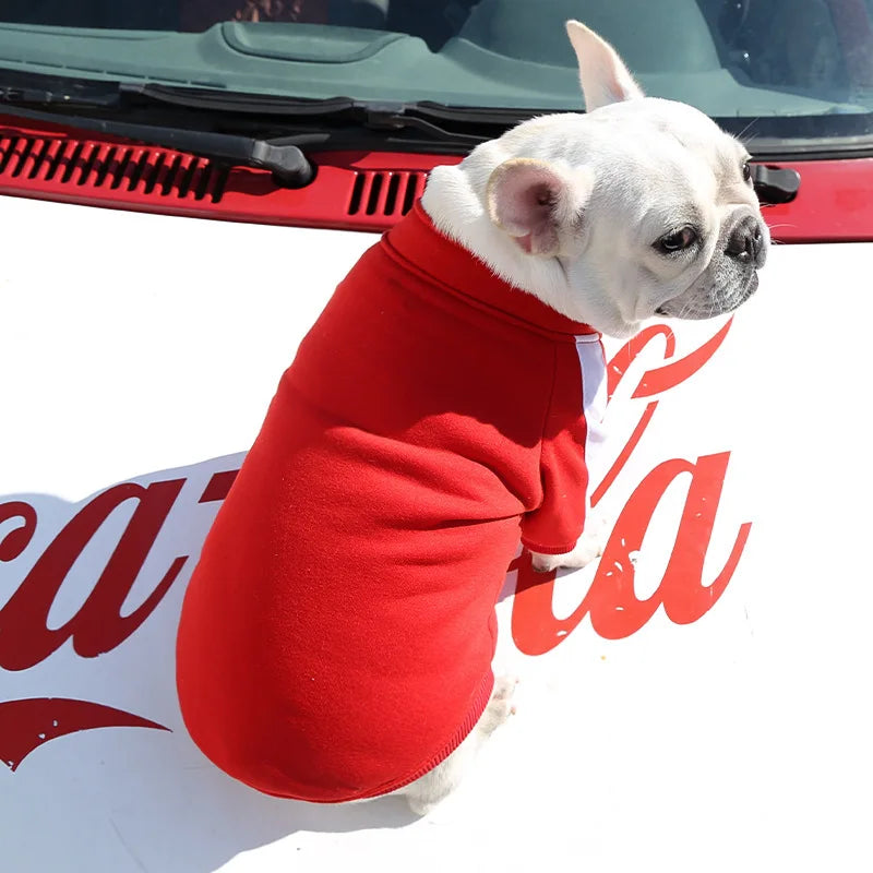 Petspuff Baseball Varsity Dog Jacket – Warm Winter Coat | Small & Medium Dogs