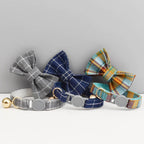 Petspuff Personalised Cat Collar with Bow & Safety Buckle – Engraved Name Tag | Soft Kitten Collar