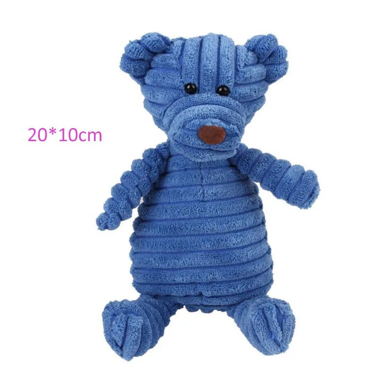 Petspuff Squeaky Plush Animal Dog Toy – Interactive Chew Toy for Puppies, Small & Large Dogs | 18 Designs