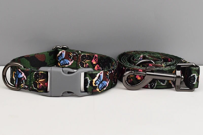 Petspuff Safety Buckle Webbing Dog Collar & Lead Set – 5 Colours for Small to Large Dogs