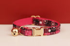 Petspuff Christmas Cat Collar with Bell & Bow – Festive Braided Kitten Collar | 2 Sizes