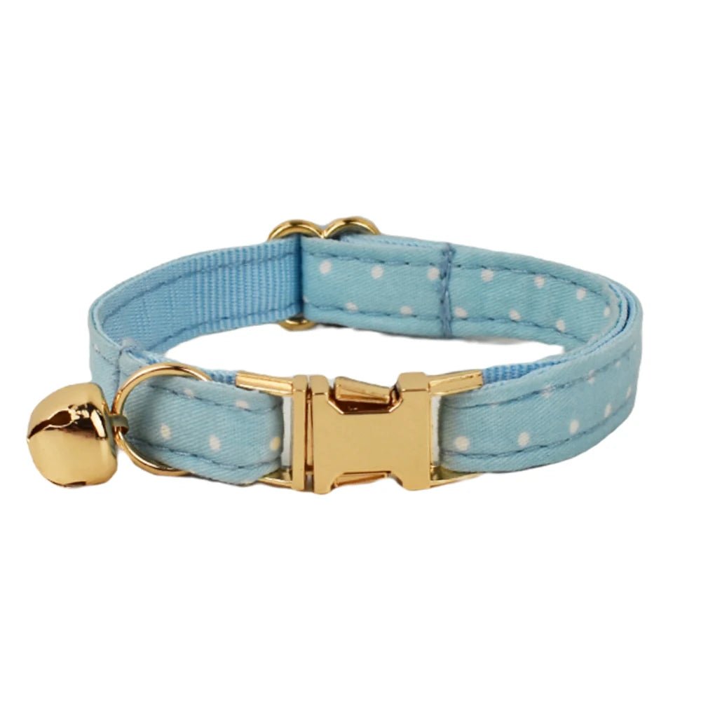 Petspuff Personalised Soft Cat Collar with Bow & Safety Buckle – Engraved Name | 7 Colours