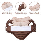 Petspuff Fleece-Lined Dog Vest with D-Ring – Warm Winter Jacket | Small & Medium Dogs
