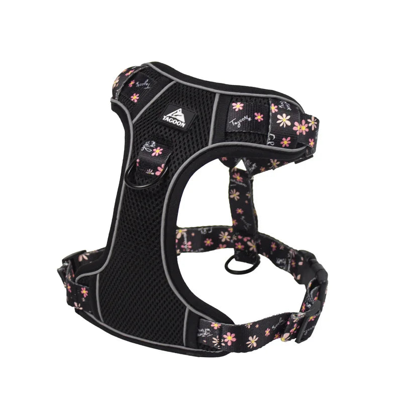 Petspuff Daisy Reflective No-Pull Dog Harness – Padded Vest Harness | Medium & Large Dogs