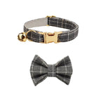 Petspuff Personalised Cat Collar with Bow Tie – Safety Buckle & Engraved Name Tag | 7 Designs - Petspuff