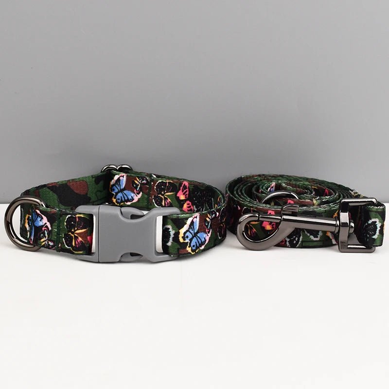 Petspuff Safety Buckle Webbing Dog Collar & Lead Set – 5 Colours for Small to Large Dogs