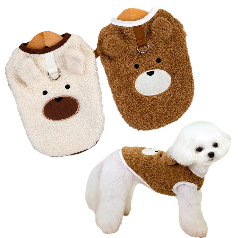 Petspuff Soft Velvet Fleece Dog Vest – Warm Winter Jumper | Small Dogs & Cats