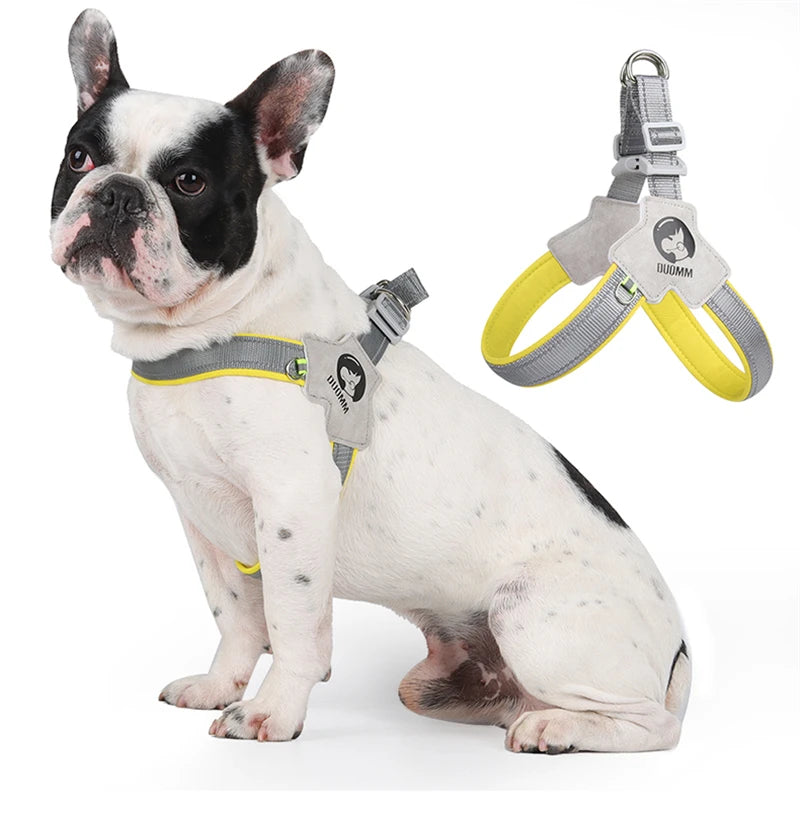 Petspuff Reflective Saddle Dog Harness – Breathable Padded Y-Harness | Small to Large Dogs