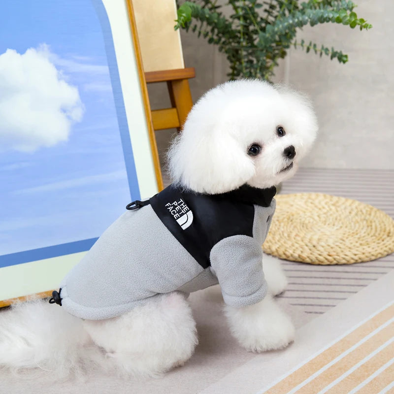 Petspuff Fleece-Lined Dog Jacket with Lead Ring – Winter Coat | Small Dogs & Cats