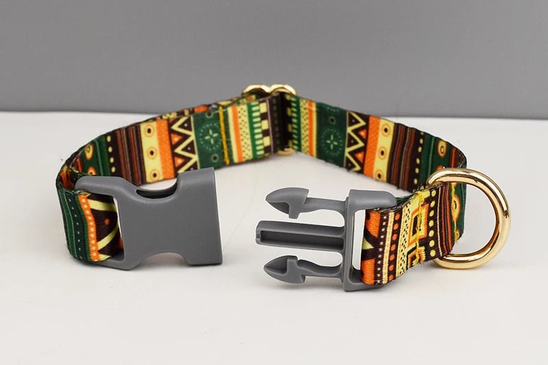 Petspuff Safety Buckle Webbing Dog Collar & Lead Set – 5 Colours for Small to Large Dogs