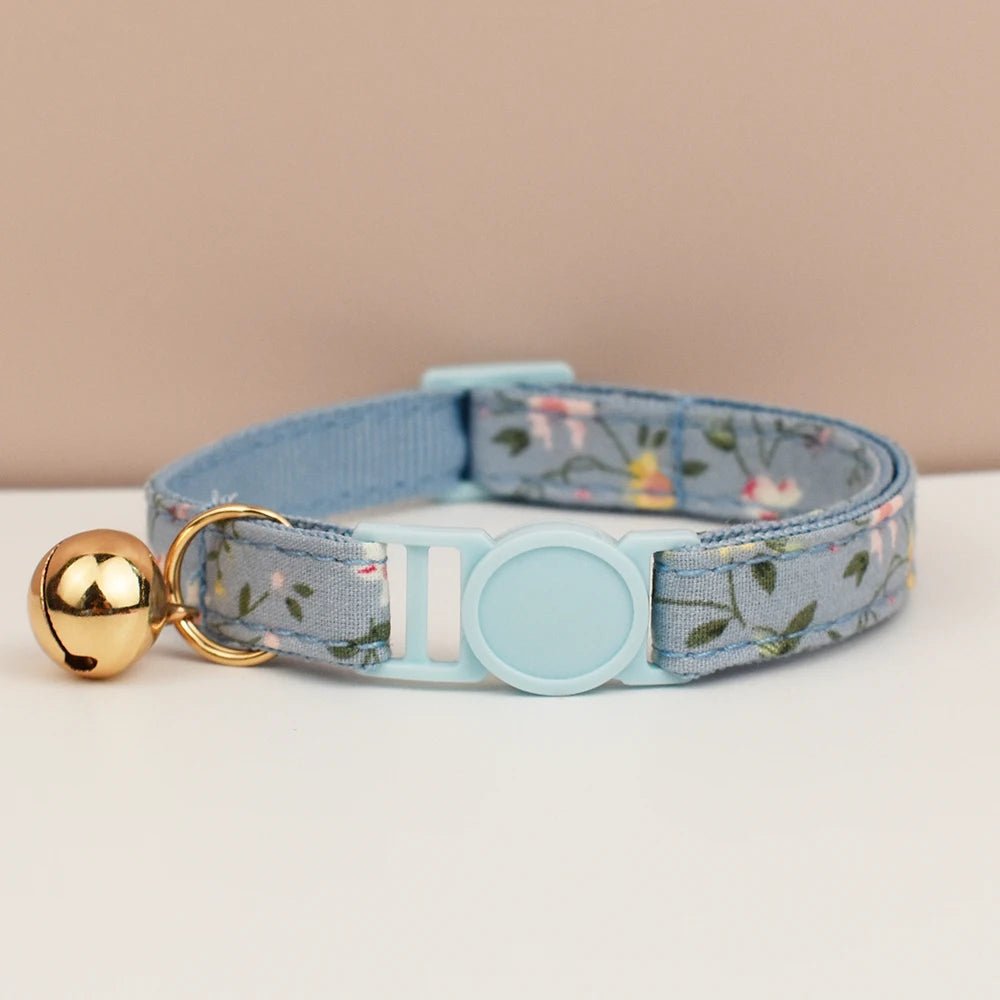 Petspuff Adjustable Cat Collar with Bow & Safety Buckle – Anti-Choke Kitten Collar | 12 Colours - Petspuff
