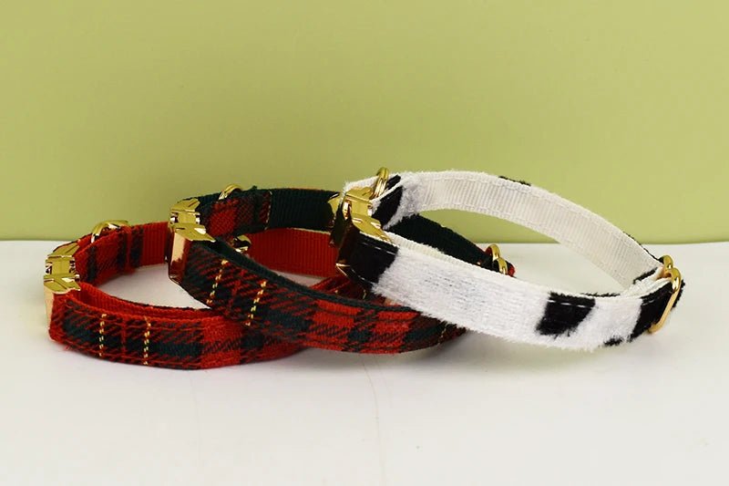 Petspuff Personalised Bow Cat Collar with Bell & Safety Buckle – Engraved Name Tag | 6 Colours