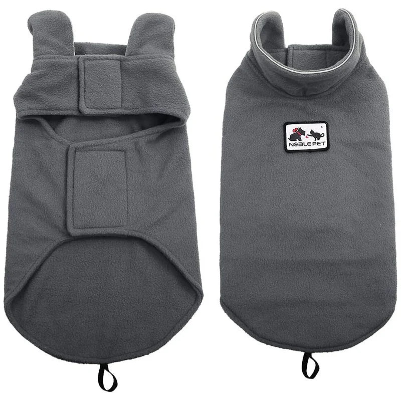 Petspuff Reflective Polar Fleece Dog Jacket – Warm Winter Vest | Small to Large Dogs & Cats