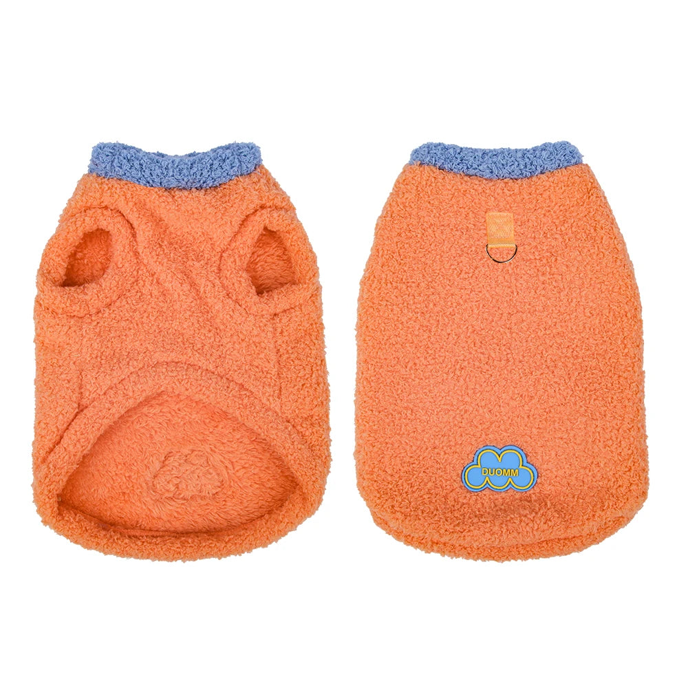 Petspuff Plush Cat & Dog Vest with D-Ring – Warm Winter Jumper | Cats, Kittens & Small Dogs