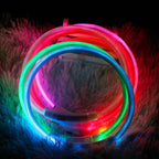 Petspuff USB Rechargeable LED Dog Collar – Glow Safety Light for Night Walks | Cut to Fit