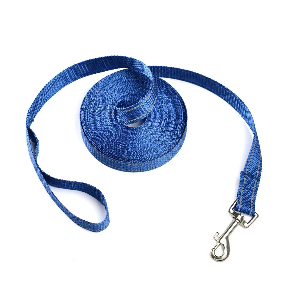 Petspuff Reflective Nylon Dog Lead – Strong 2cm Lead 1.5m to 10m | Small to Large Dogs