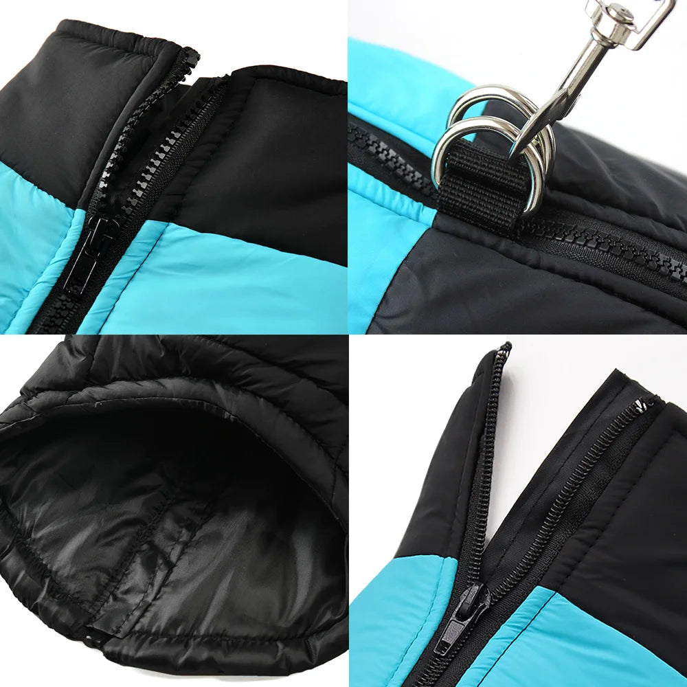 Petspuff Waterproof Dog Coat Vest – Fleece-Lined Winter Jacket with D-Ring | Small to Extra-Large Dogs