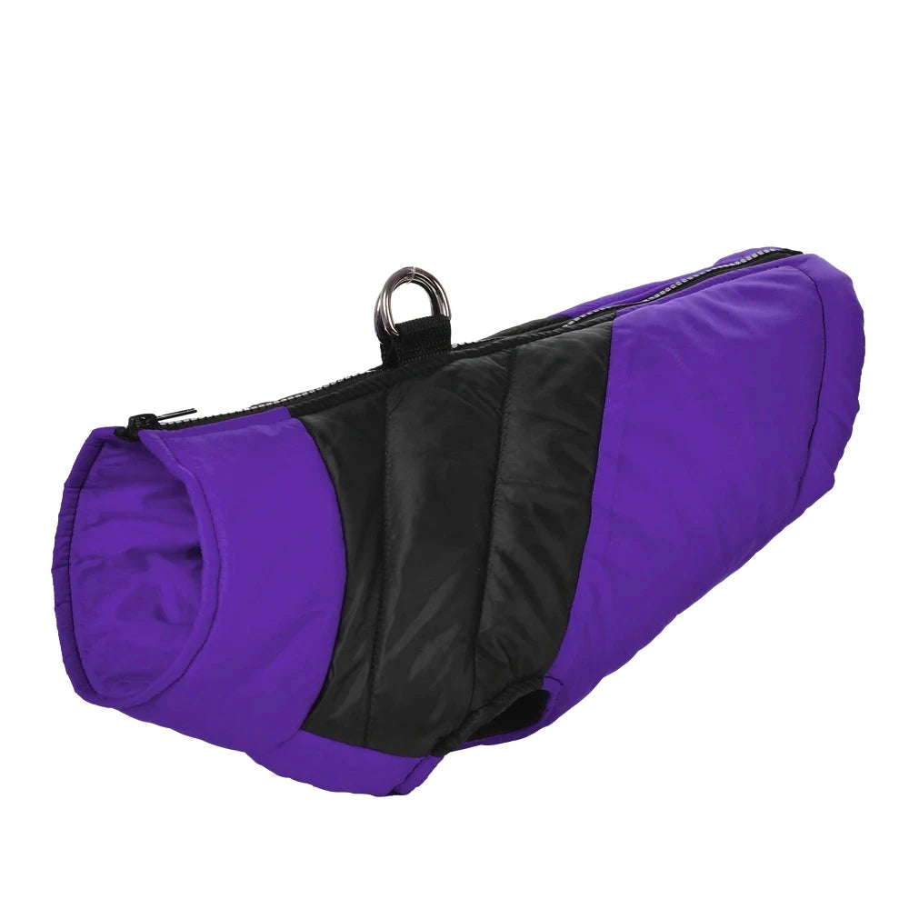 Petspuff Waterproof Dog Coat with D-Ring – Fleece-Lined Winter Jacket | Small & Medium Dogs