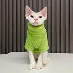 Petspuff Turtleneck Plush Cat Jumper – Warm Sweater for Hairless Cats & Small Dogs