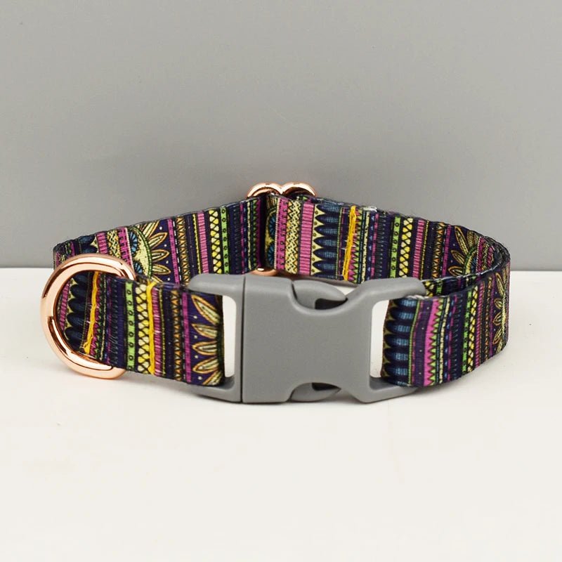 Petspuff Safety Buckle Webbing Dog Collar & Lead Set – 5 Colours for Small to Large Dogs