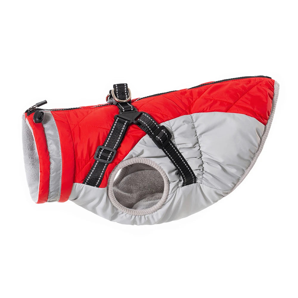 Petspuff Waterproof Dog Coat with Built-In Harness – Padded Winter Jacket | Small to Extra Large Dogs