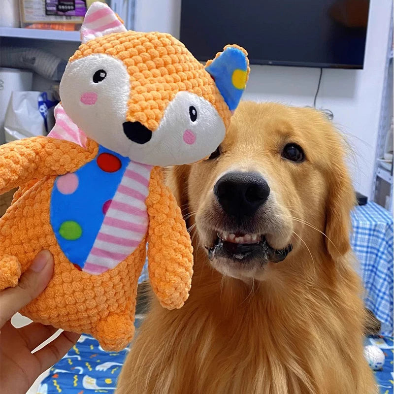 Petspuff Animal Squeaky Plush Dog Toy – Interactive Chew Toy | Dogs, Puppies & Cats