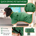 Petspuff Dog Drying Coat – Super Absorbent Microfibre Bathrobe | XS to XL Dogs