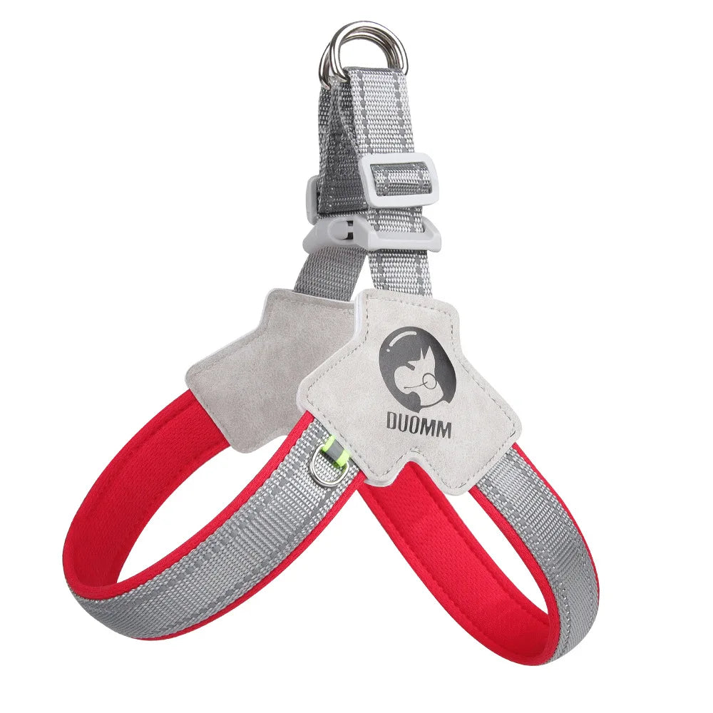 Petspuff Reflective Saddle Dog Harness – Breathable Padded Y-Harness | Small to Large Dogs