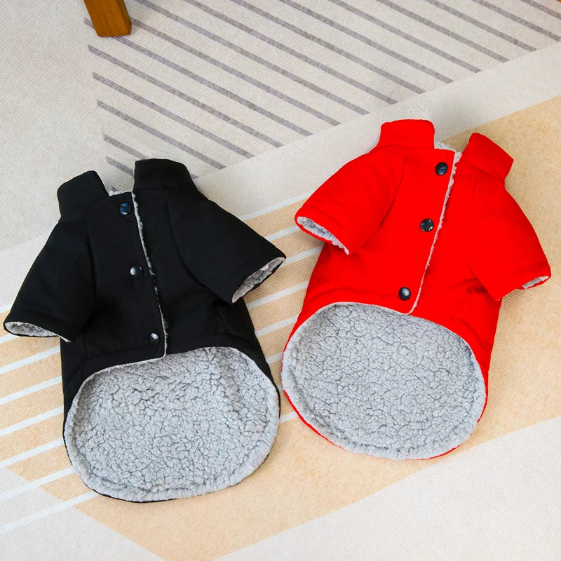 Petspuff Waterproof Fleece-Lined Dog Jacket – Winter Coat | Small Dogs, Puppies & Cats