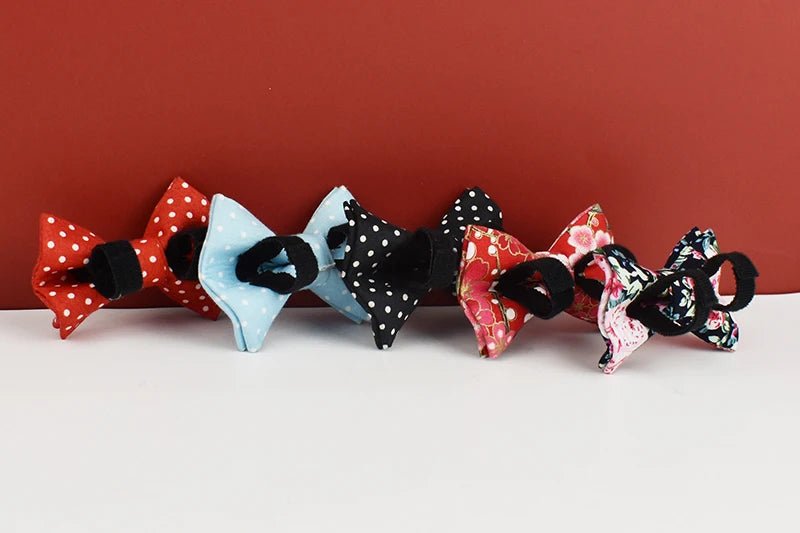 Petspuff Personalised Soft Cat Collar with Bow & Safety Buckle – Engraved Name | 7 Colours