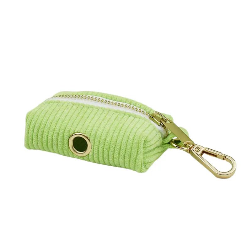 Petspuff Personalised Apple Green Corduroy Dog Collar & Lead Set – Engraved Name Tag, Bow & Harness