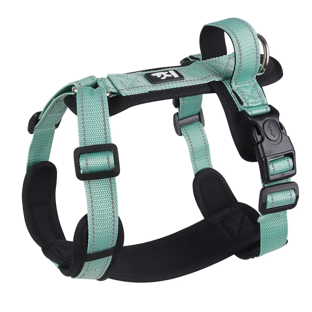 Petspuff Neoprene Padded Dog Harness with Handle – Reflective Vest | Small to Large Dogs