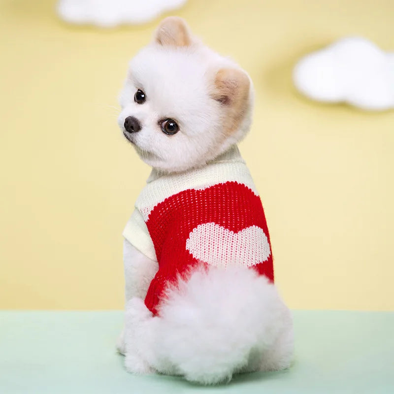 Petspuff Turtleneck Knitted Dog Jumper – Soft Warm Sweater | Small & Medium Dogs and Cats