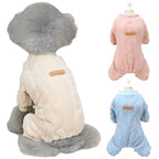 Petspuff Fleece Dog Jumpsuit Pyjamas – Warm Winter Onesie | Small & Medium Dogs