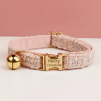 Petspuff Personalised Cat Collar & Lead Set with Bell – Engraved ID Tag | Kittens & Cats
