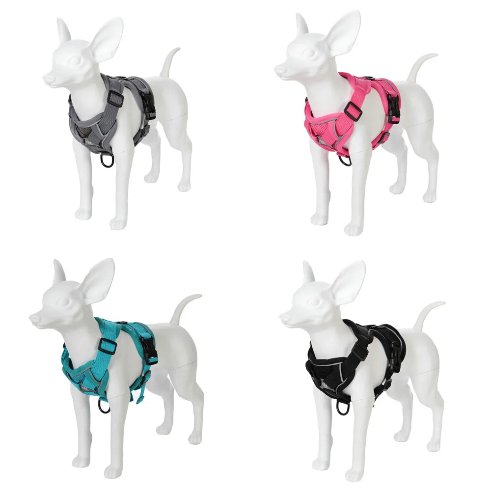 Petspuff Adjustable Mesh Vest Harness & Lead Set – Reflective Walking Set | Small Dogs & Cats
