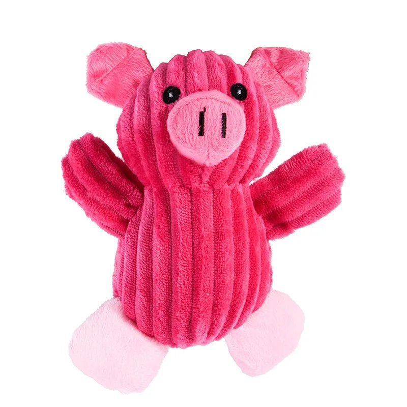 Petspuff Squeaky Plush Animal Dog Toy – Interactive Chew Toy for Puppies, Small & Large Dogs | 18 Designs - Petspuff
