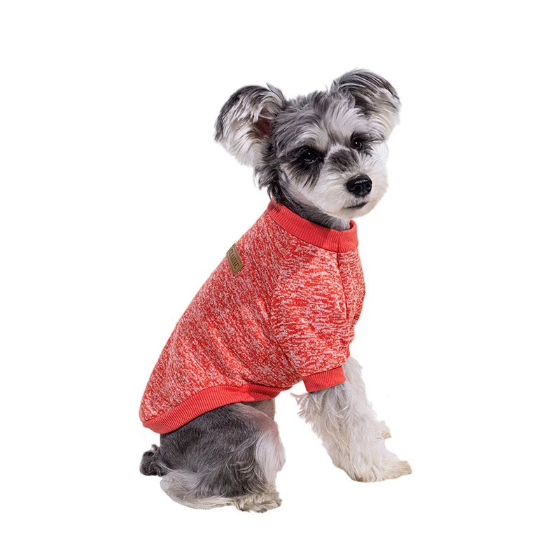 Petspuff Casual Print Dog Sweatshirt Jacket – Warm Winter Coat | Small Dogs & Cats