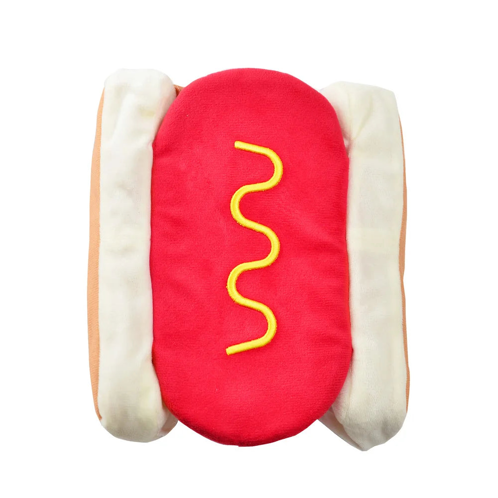 Petspuff Hot Dog Bun Pet Costume – Adjustable Party Outfit | Small & Medium Dogs