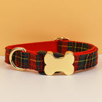 Petspuff Personalised Dog Collar with Engraved Bone Nameplate – Anti-Lost ID Collar | 14 Designs - Petspuff