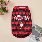 Petspuff Christmas Dog Vest – Festive Santa Print T-Shirt | Small Dogs & Cats