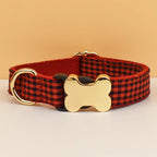 Petspuff Personalised Dog Collar with Engraved Bone Nameplate – Anti-Lost ID Collar | 14 Designs - Petspuff
