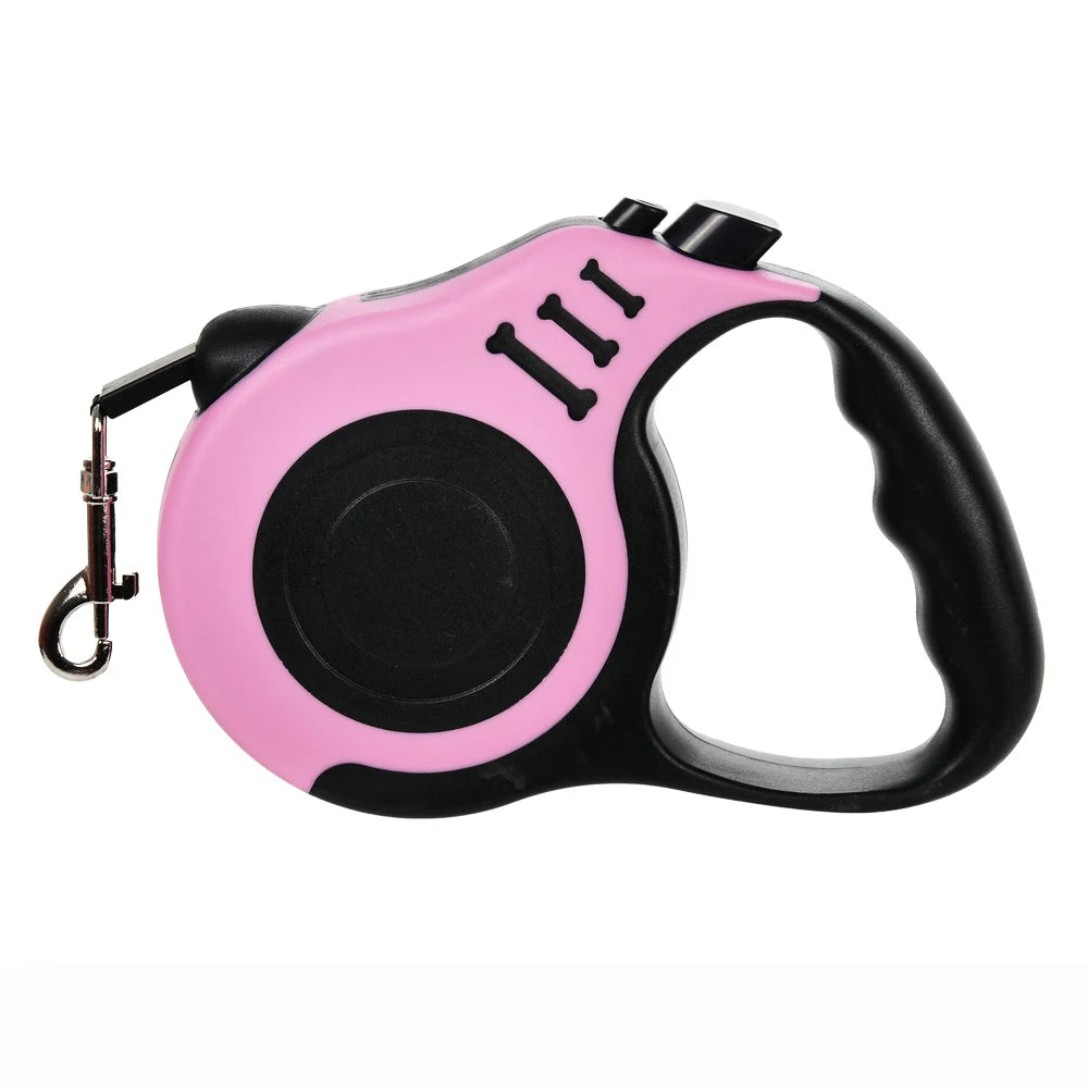 Petspuff Retractable Dog Lead 3m / 5m – One-Button Lock Extending Lead | Small & Medium Dogs
