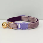 Petspuff Velvet Cat Collar with Bow Tie & Breakaway Safety Buckle – 14 Colours - Petspuff