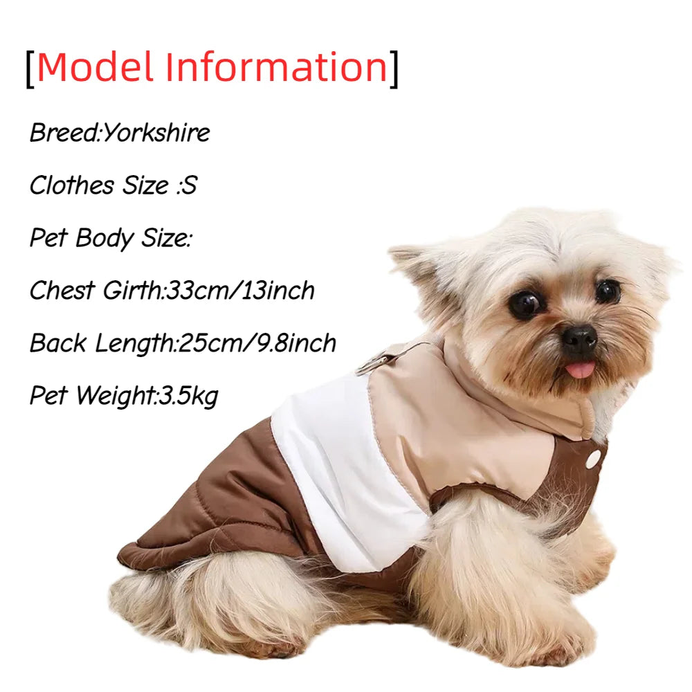 Petspuff Fleece-Lined Dog Vest with D-Ring – Warm Winter Jacket | Small & Medium Dogs