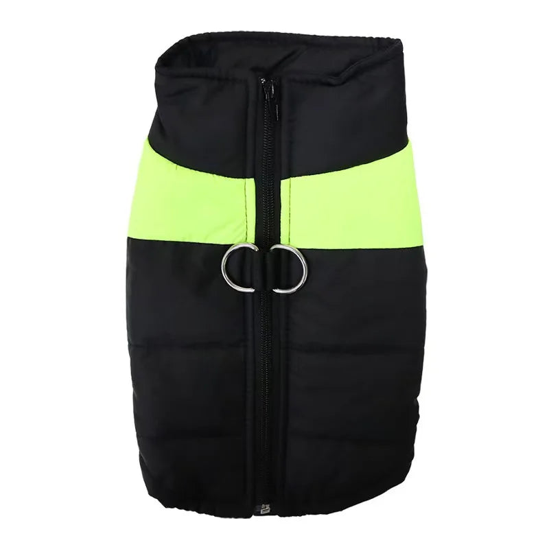Petspuff Padded Winter Dog Jacket – Windproof Puffer Vest with Lead Rings | Small to Large Dogs