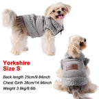 Petspuff Thick Fleece Dog Jacket – Windproof Winter Coat with D-Ring | Small Dogs & Cats