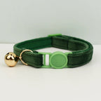 Petspuff Velvet Cat Collar with Bow Tie & Breakaway Safety Buckle – 14 Colours - Petspuff
