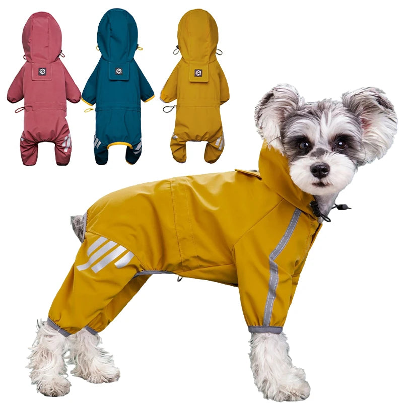 Petspuff Reflective Waterproof Dog Raincoat – Lightweight Rain Jacket | Small & Medium Dogs