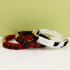 Petspuff Personalised Bow Cat Collar with Bell & Safety Buckle – Engraved Name Tag | 6 Colours